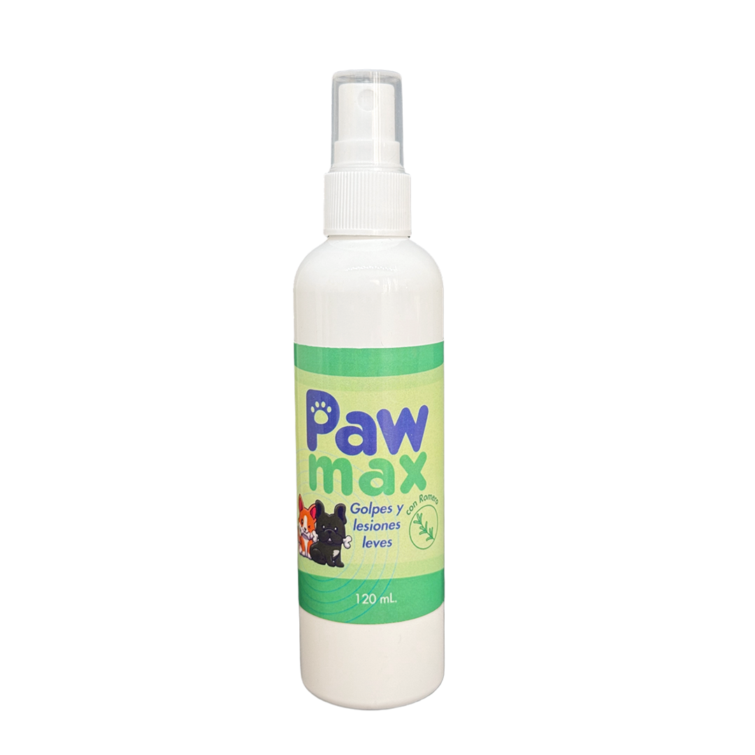 Solución en spray PAWMAX para golpes en mascotas 120 ml.